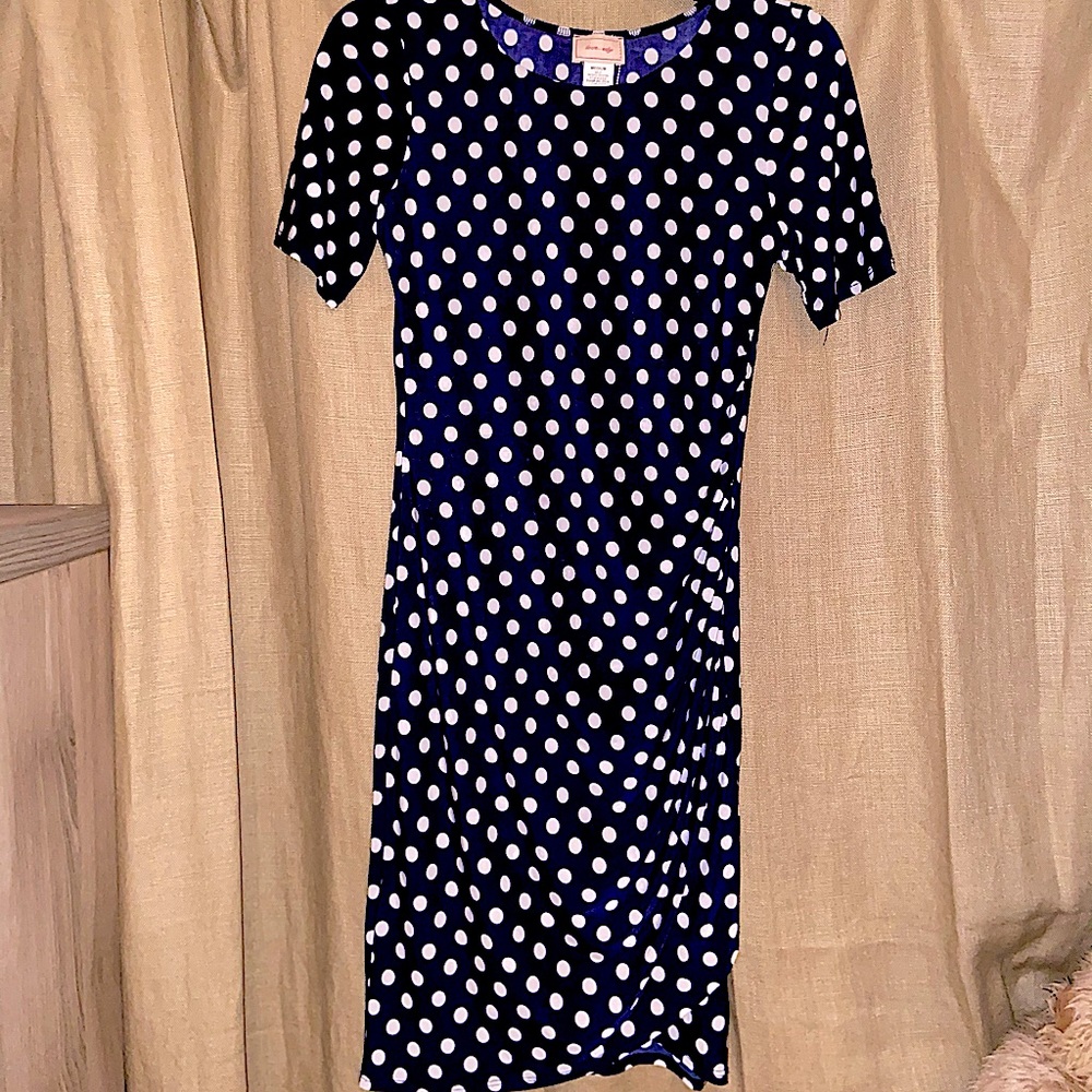 New Love...ady Nordstrom Rack Blue Polka Dot Dress